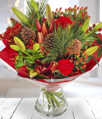 Christmas Lily bouquet