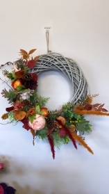 Burnt orange wreath