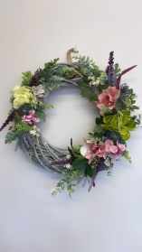 Pastel and green wreath
