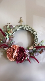 Pink and plum wreath